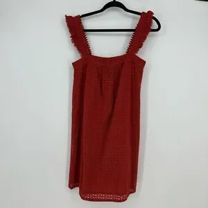 Sezane Dresses Sezane Robe Assia Rubis Mini Dress Rust Orange Crochet Lace Coquette Size Us 6 Poshmark